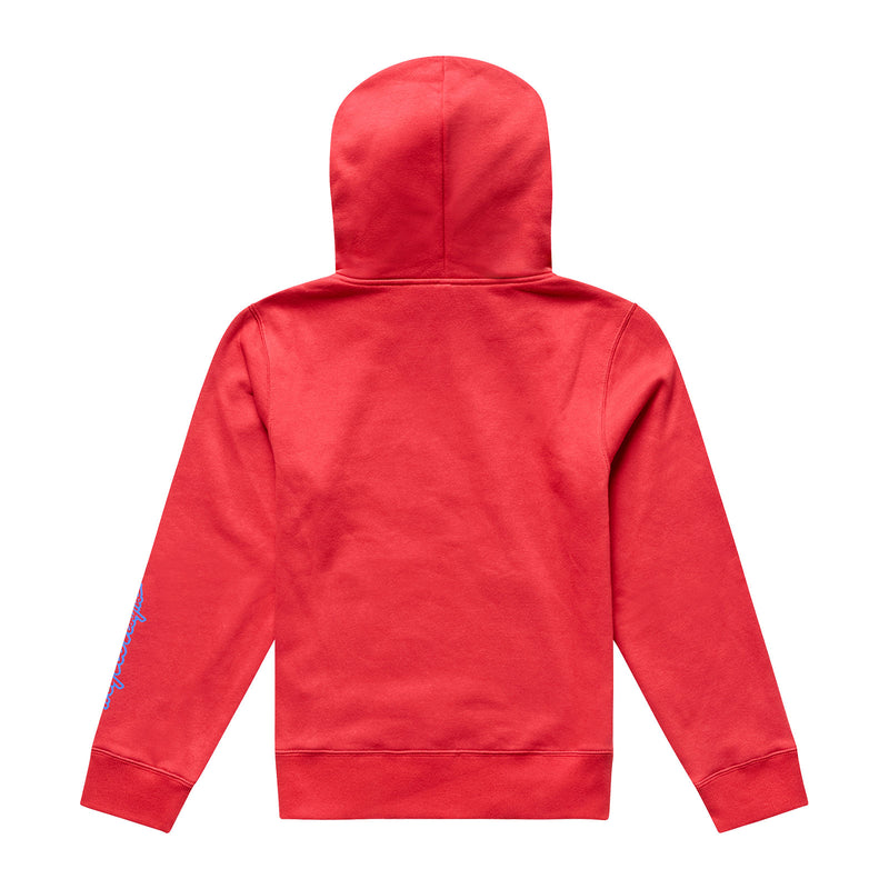 Youth Pullover Hoodie Badge Scarlet