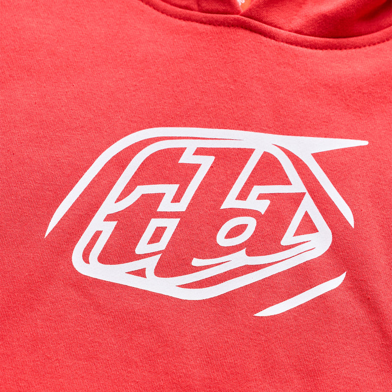 Youth Pullover Hoodie Badge Scarlet