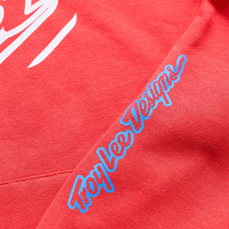 Youth Pullover Hoodie Badge Scarlet