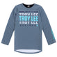 Ruckus 3/4 Jersey Spun Steel Blue