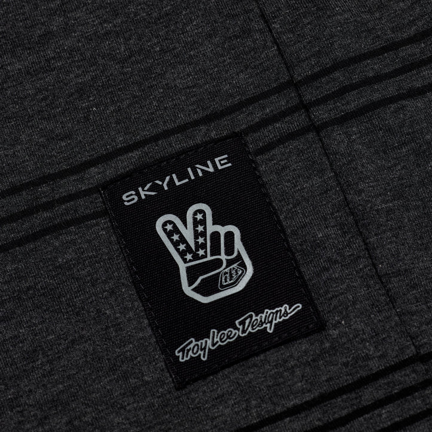 Skyline Short Sleeve Ride Tee Washed Out Dark Cloud