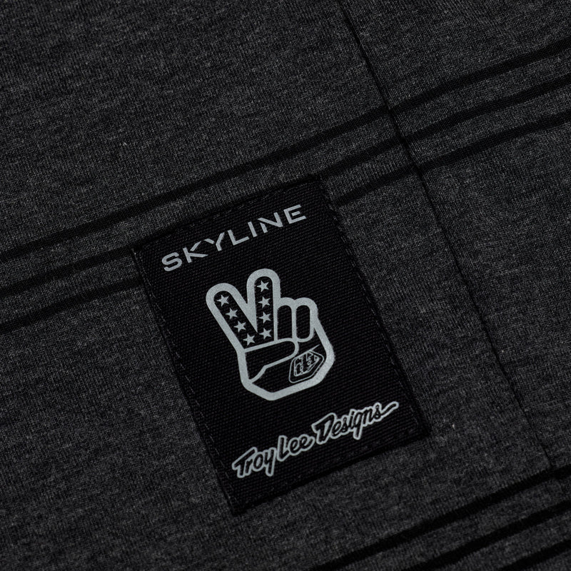 Skyline Short Sleeve Ride Tee Washed Out Dark Cloud