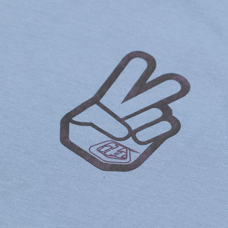Short Sleeve Tee Peace Out Smoke Blue