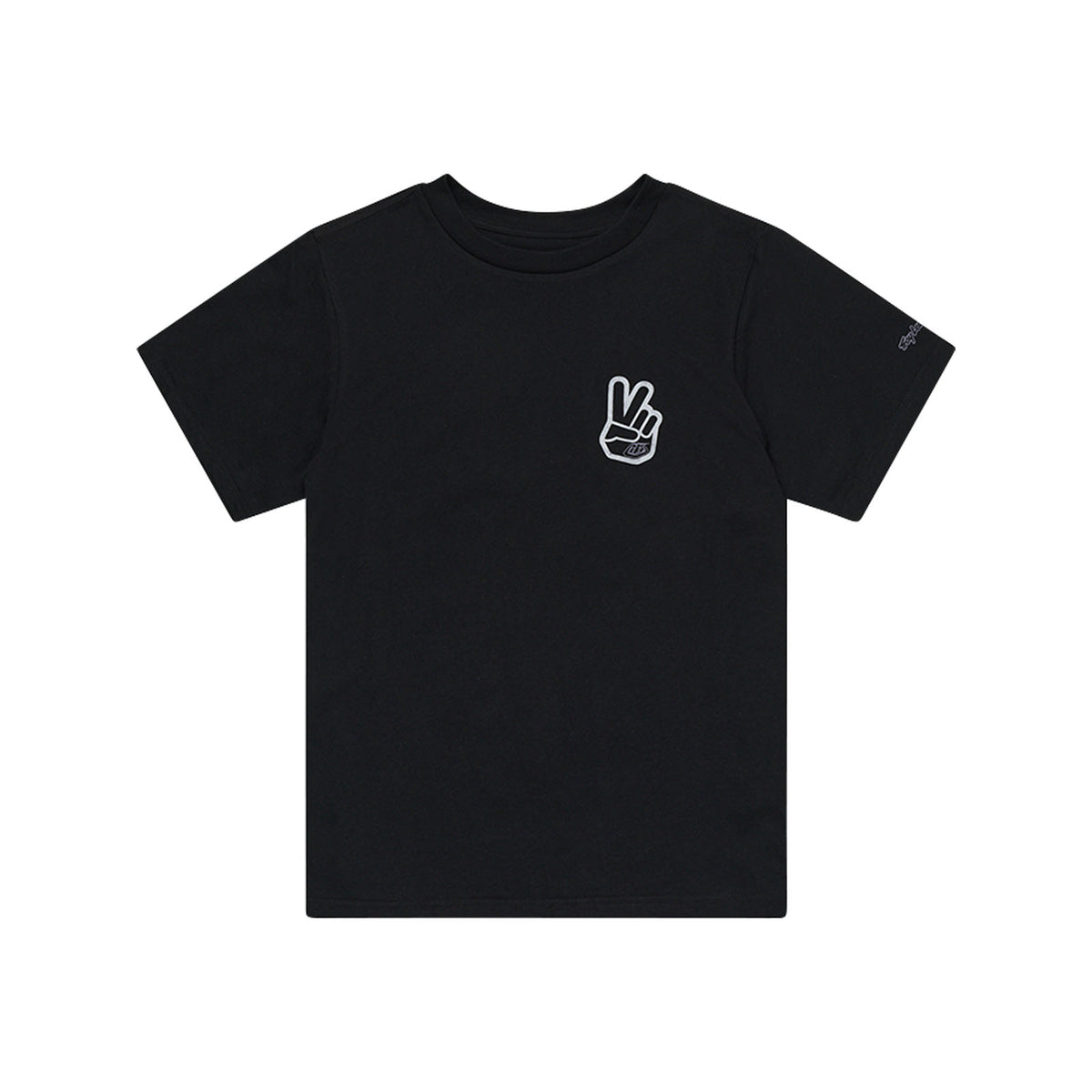 Womens Short Sleeve Tee Peace Out Black