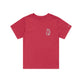 Womens Short Sleeve Tee Peace Out Fuchsia