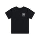 Womens Short Sleeve Tee Smiley Black