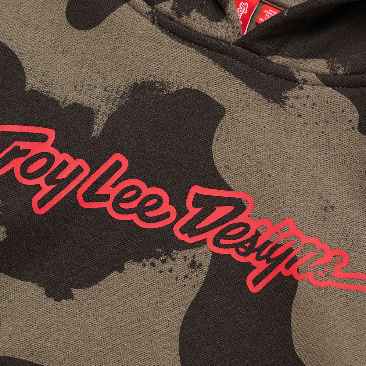 Youth Pullover Hoodie Signature Olive Camo