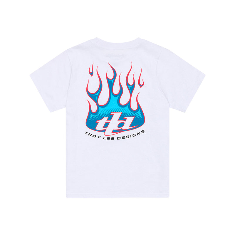 Youth Short Sleeve Tee Torched White