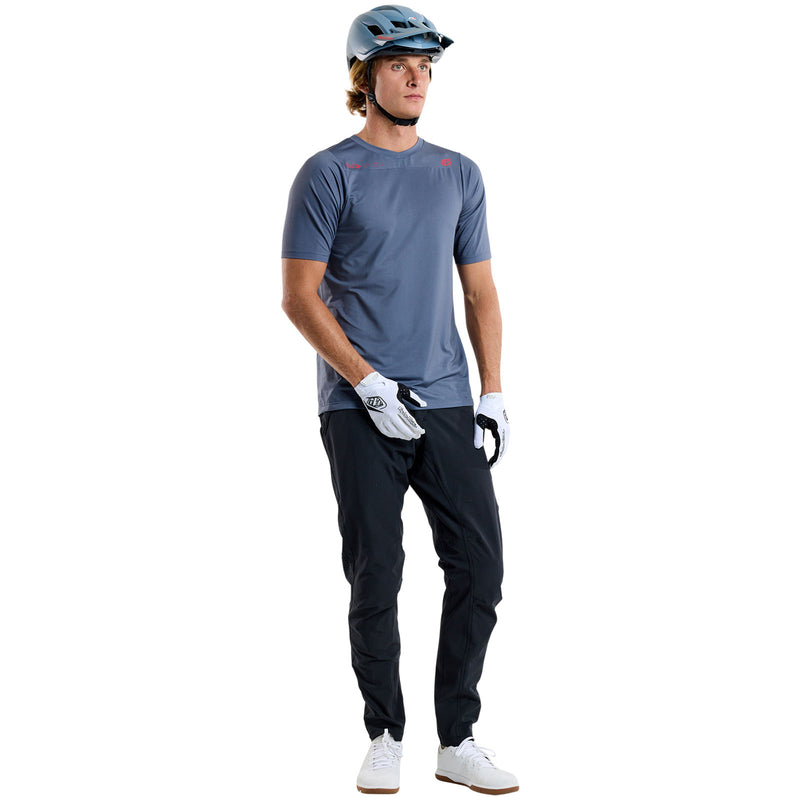 Skyline Short Sleeve Jersey Mono Steel Blue