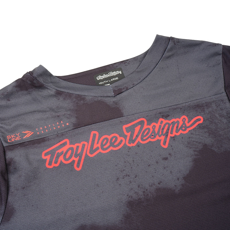 Youth Skyline Short Sleeve Jersey Flared Carbon