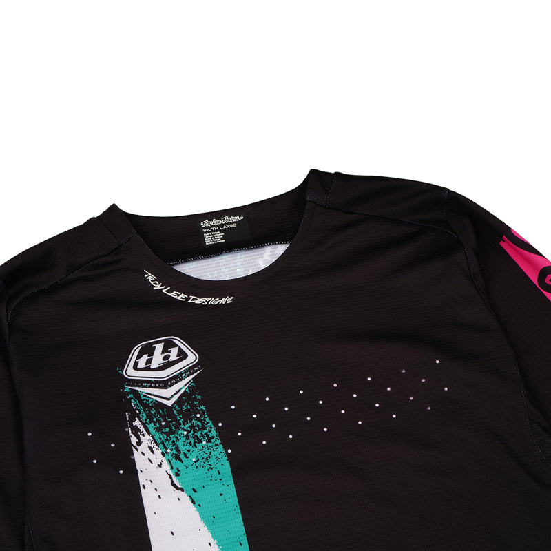 Youth Sprint Jersey Full Pull Black