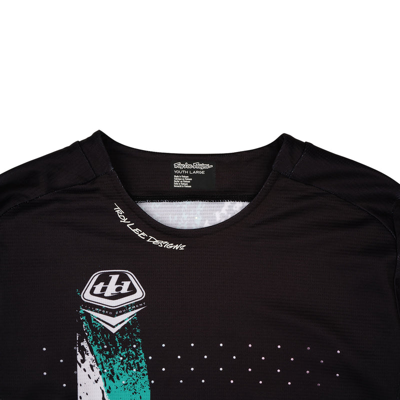 Youth Sprint Jersey Full Pull Black