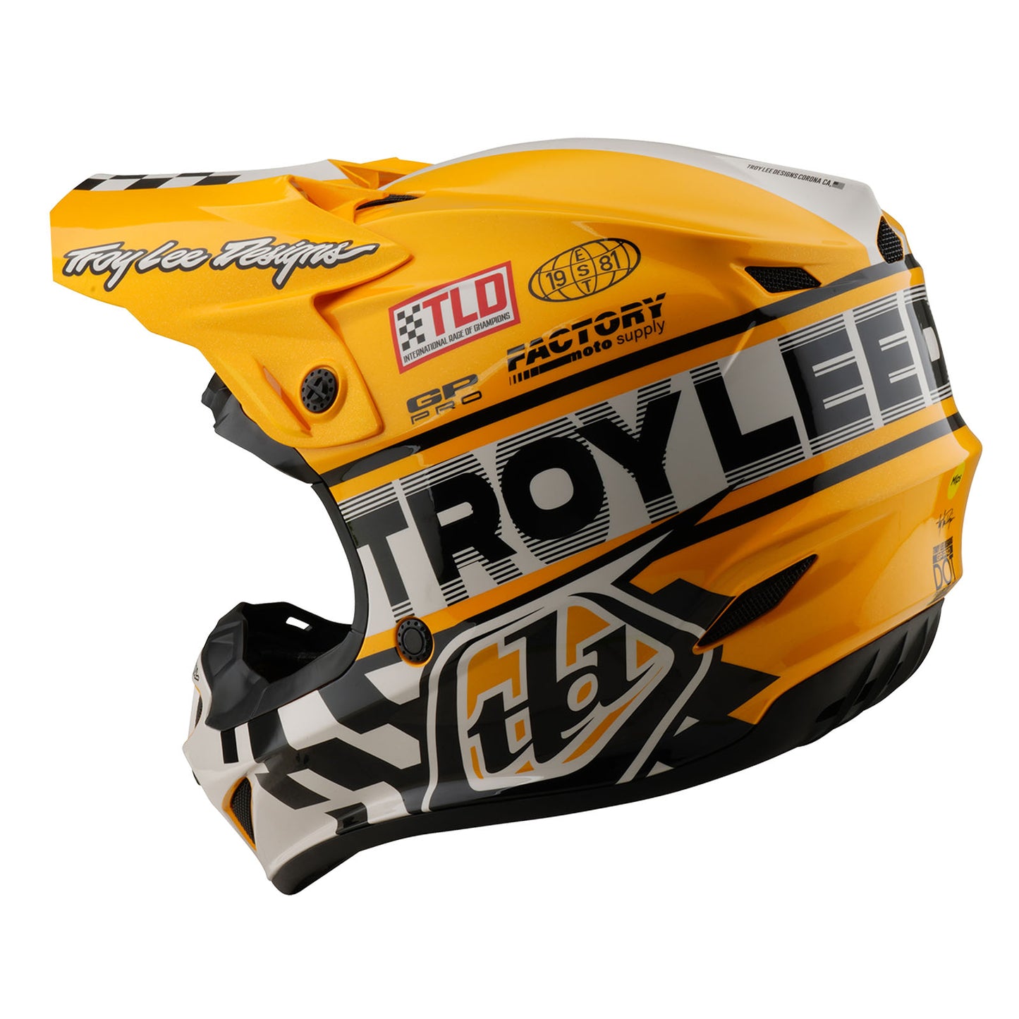 GP Pro Helmet Fifty-50 White / Gold