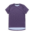 Womens Lilium Short Sleeve Jersey Twisted Checkers Deep Purple