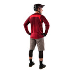 Skyline Air LS Jersey Fades Wine