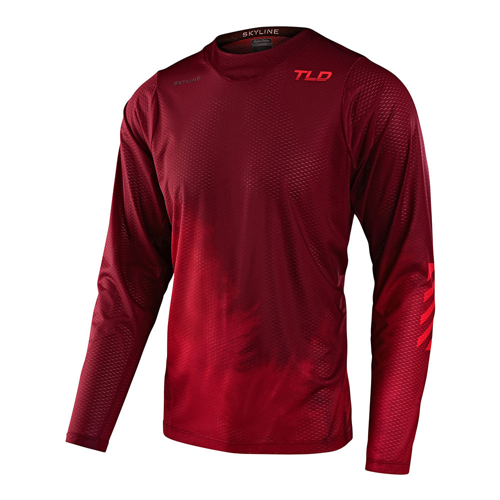 Skyline Air LS Jersey Fades Wine