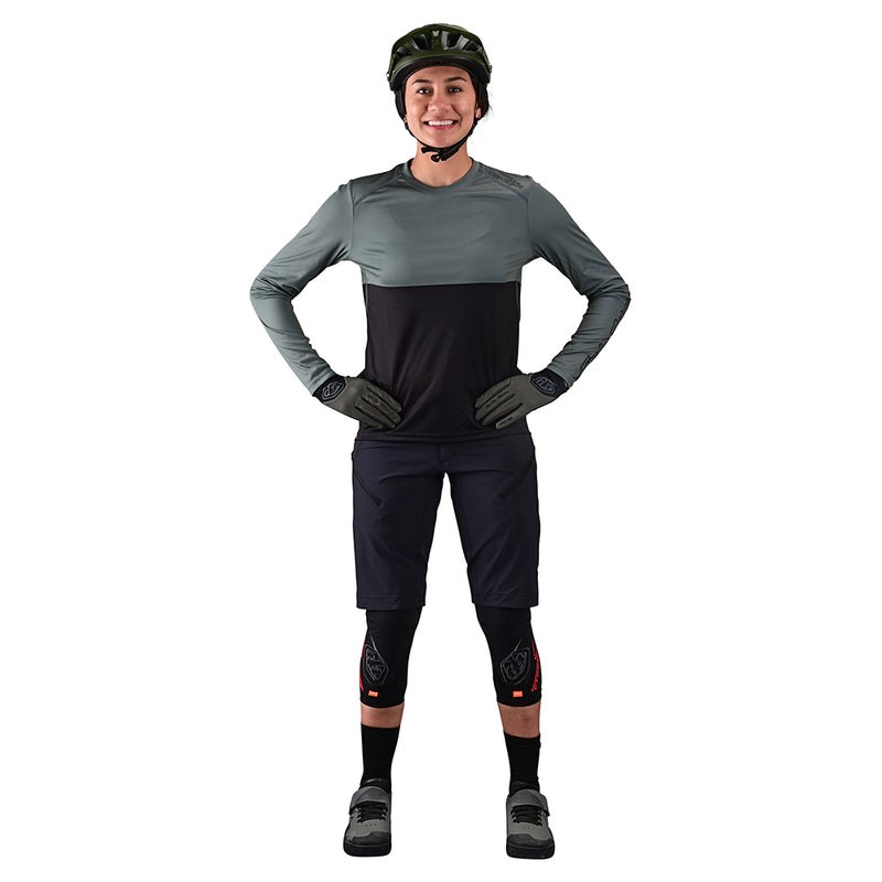 Womens Lilium LS Jersey Block Green / Black